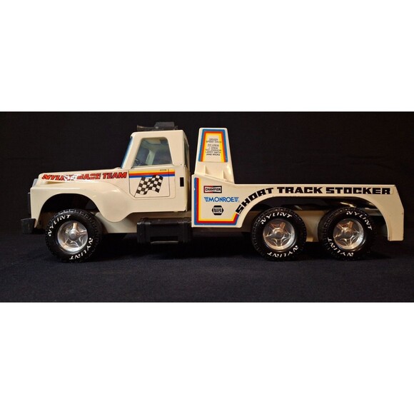 Nylint Pressed Steel Tow Truck, Race Team, Short Track Stocker 1980 Vintage Nice - Picture 2 of 7